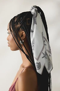 Shellscape Pattern Satin Scarf