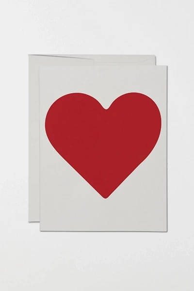 Red Cap Huge Heart Love Greeting Card