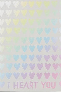 Red Cap Lots of Hearts Love Greeting Card