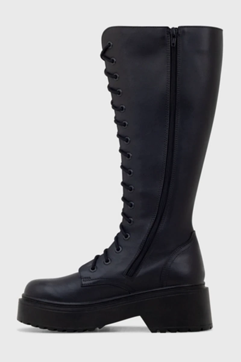 ROC Tulsa Leather Knee High Wide Calf Boot