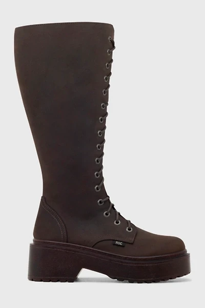 ROC Tulsa Leather Knee High Wide Calf Boot