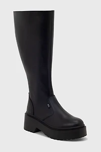 ROC Troupe Leather Knee High Wide Calf Boot