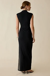 UO Pure Form High Neck Sleeveless Maxi Dress