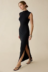 UO Pure Form High Neck Sleeveless Maxi Dress