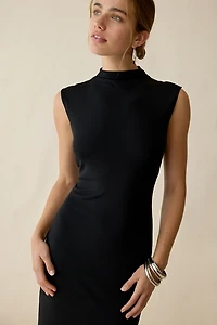 UO Pure Form High Neck Sleeveless Maxi Dress