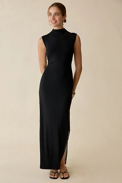 UO Pure Form High Neck Sleeveless Maxi Dress