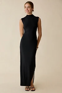 UO Pure Form High Neck Sleeveless Maxi Dress