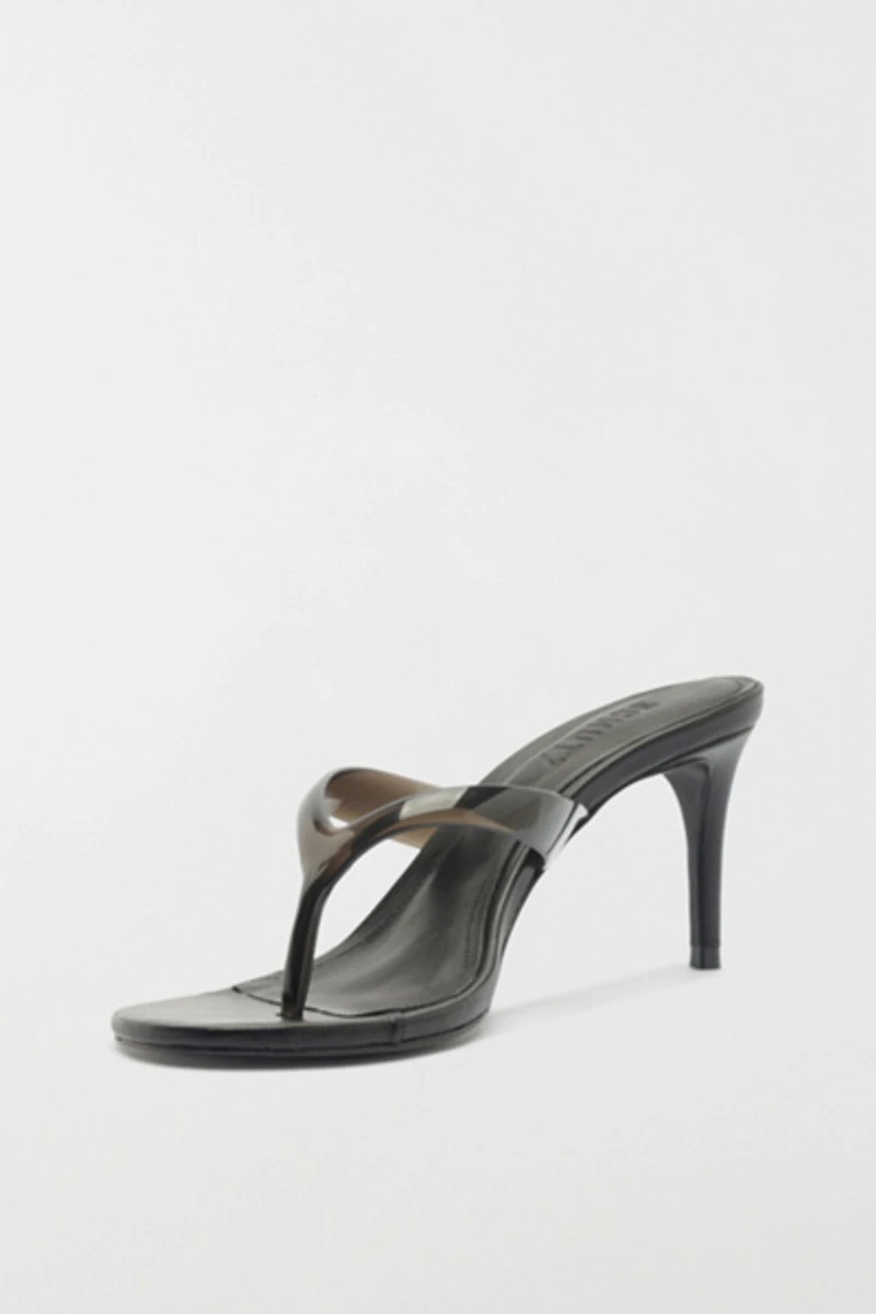 Schutz Roslyn Heeled Jelly Thong Sandals