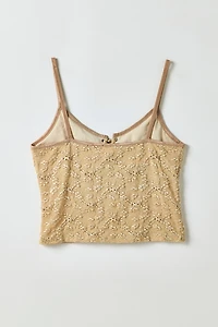 Vintage By ThreeDaysAWeek Lace-Up Tank Top