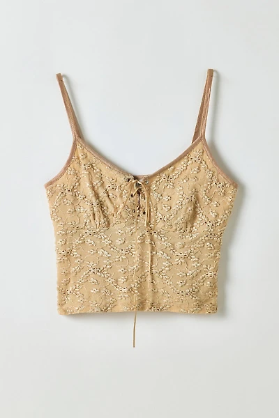 Vintage By ThreeDaysAWeek Lace-Up Tank Top