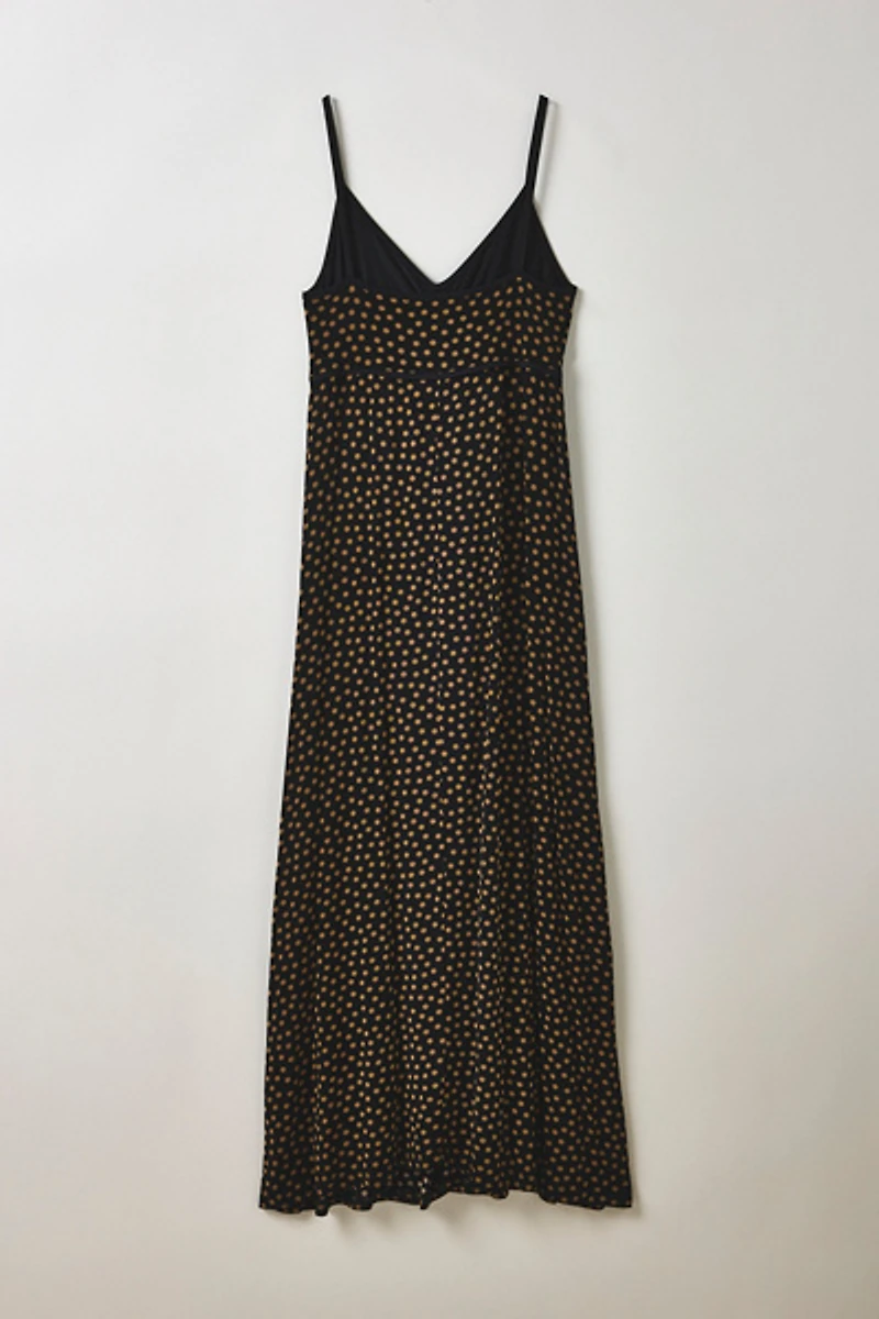 Vintage By ThreeDaysAWeek Petal Polka Dot Maxi Dress