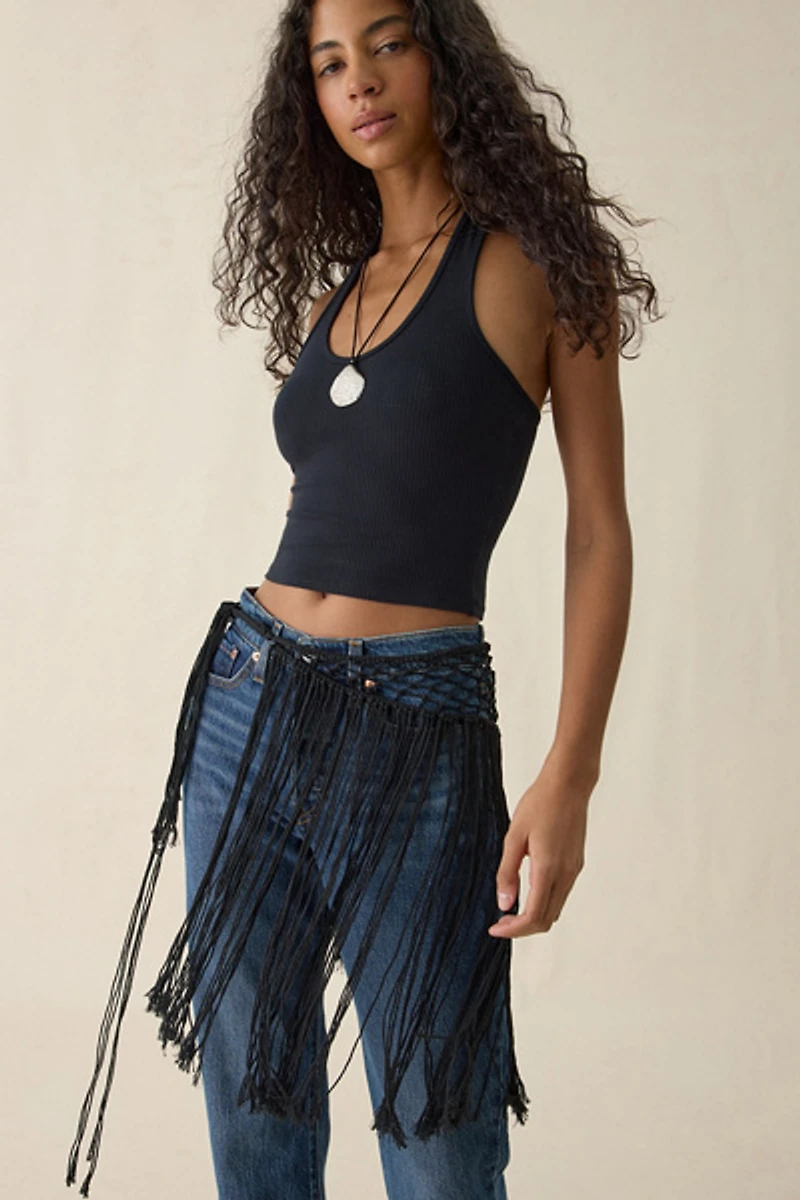 Crochet XL Fringe Sarong