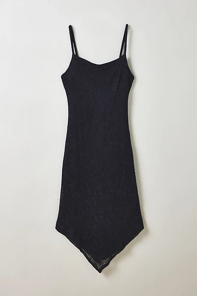 Vintage By ThreeDaysAWeek Navy Lace Midi Dress