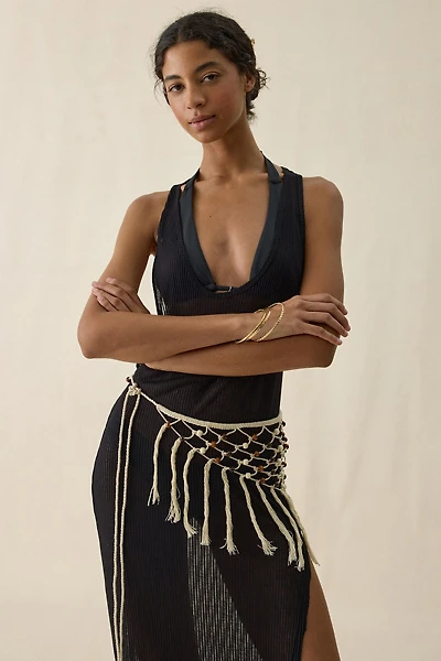 Beaded Fringe Sarong