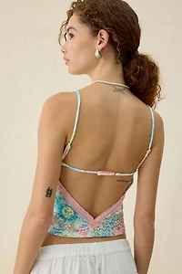 Out From Under Carmen Open-Back Sheer Lace Cami