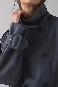 Lioness Blanc Cropped Trench Coat