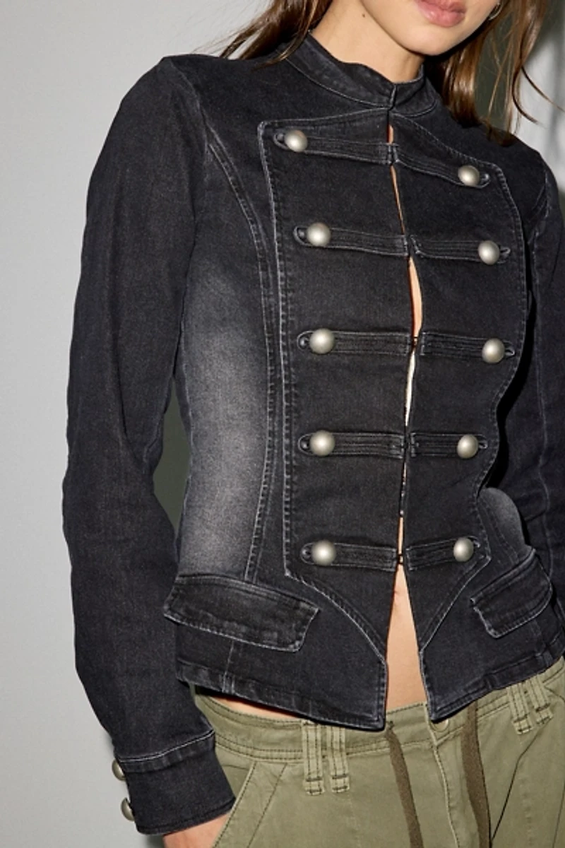 BDG Quinn Denim Band Jacket