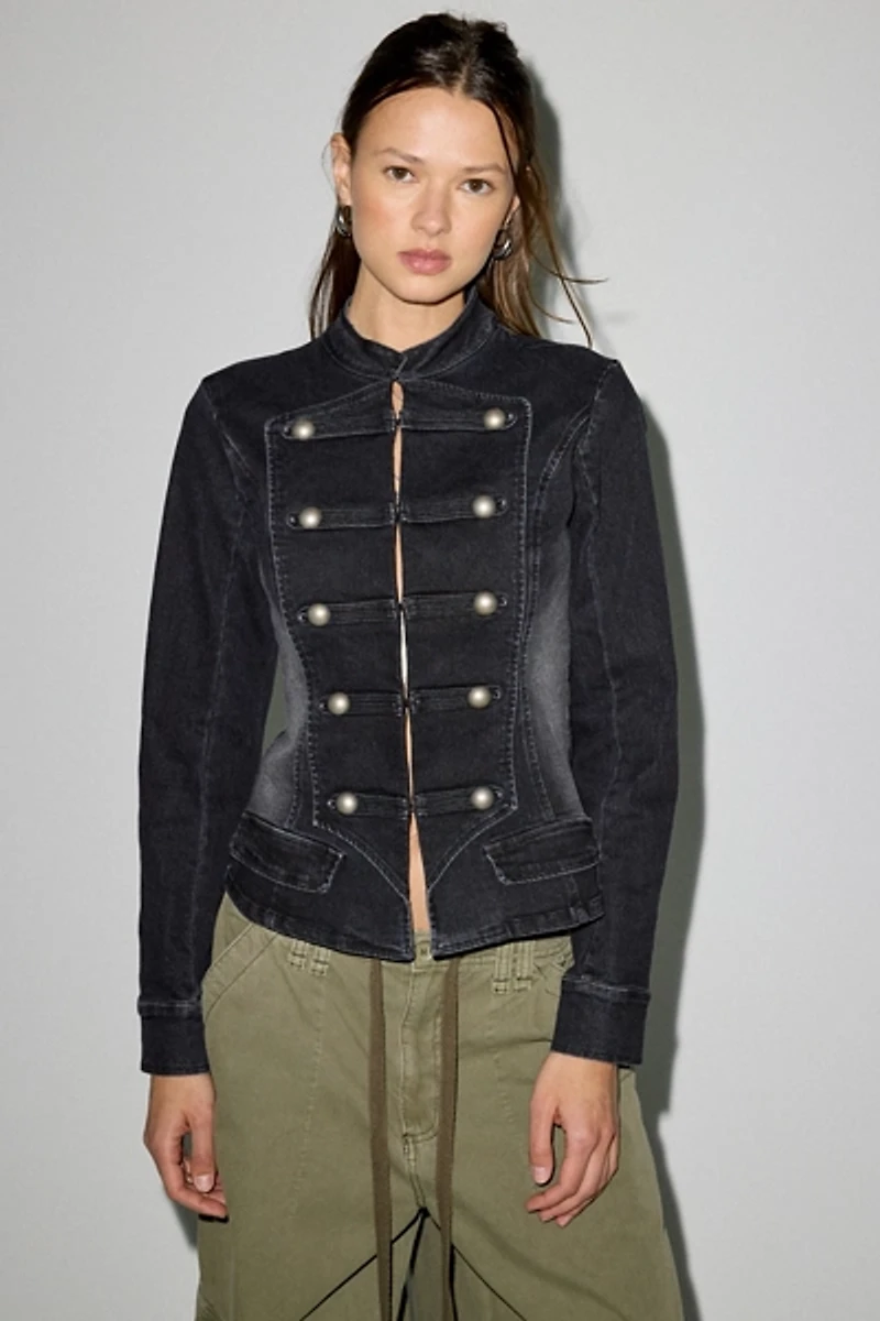 BDG Quinn Denim Band Jacket