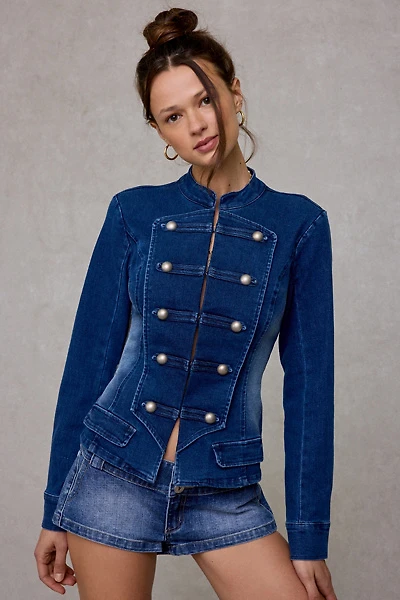 BDG Quinn Denim Band Jacket