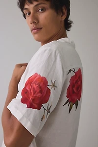AllSaints Fleur Fazed Printed Boxy Resort Shirt