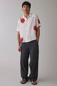 AllSaints Fleur Fazed Printed Boxy Resort Shirt
