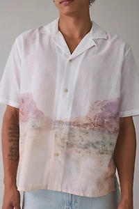AllSaints Monument Photo Print Resort Shirt