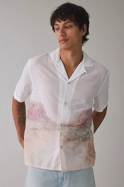 AllSaints Monument Photo Print Resort Shirt