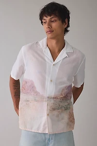 AllSaints Monument Photo Print Resort Shirt