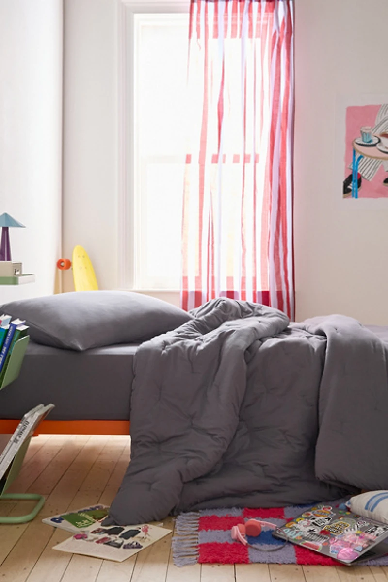 Soft Tee Jersey Pintuck Comforter Set