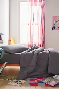 Soft Tee Jersey Pintuck Comforter Set