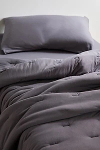 Soft Tee Jersey Pintuck Comforter Set