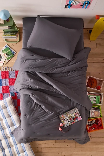 Soft Tee Jersey Pintuck Comforter Set