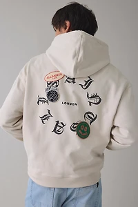 AllSaints Patcher Zip-Up Hoodie Sweatshirt