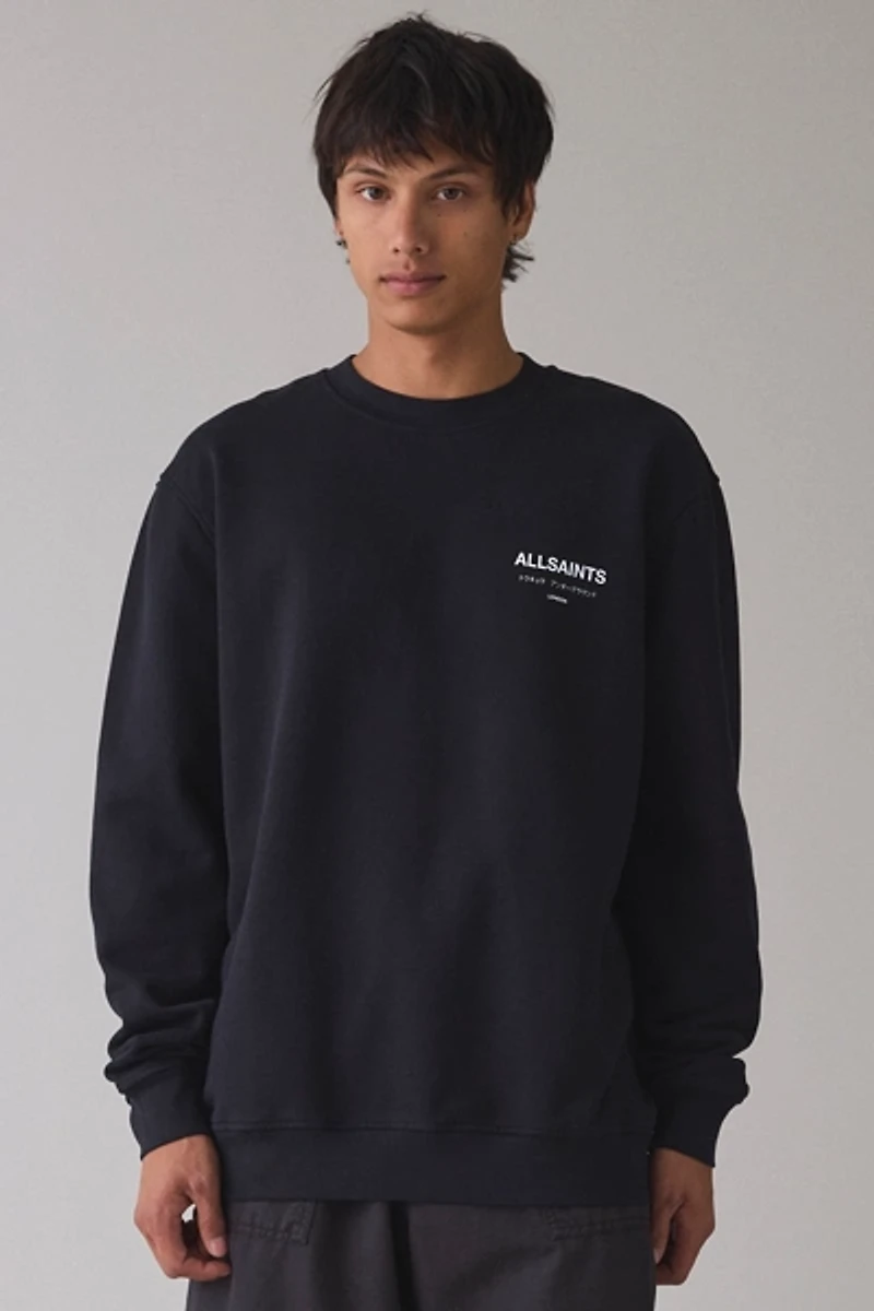 AllSaints Underground Graphic Crew Neck Sweatshirt