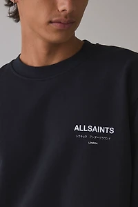AllSaints Underground Graphic Crew Neck Sweatshirt