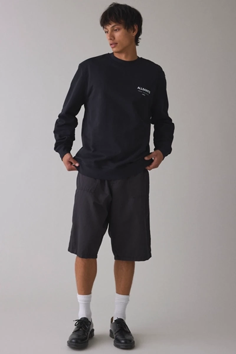 AllSaints Underground Graphic Crew Neck Sweatshirt
