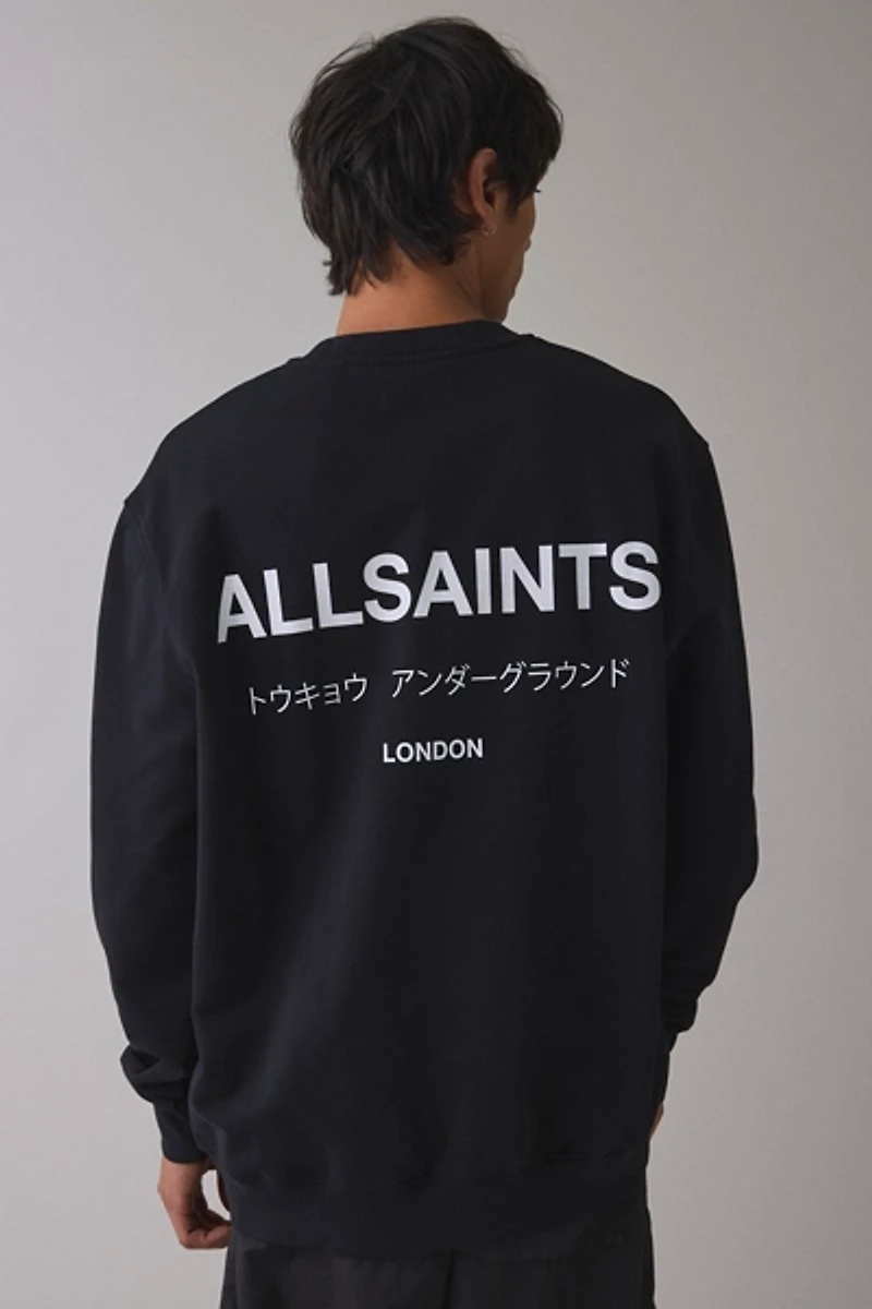 AllSaints Underground Graphic Crew Neck Sweatshirt