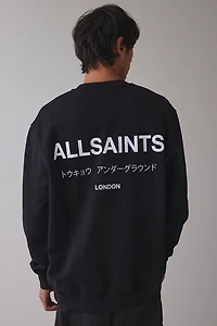 AllSaints Underground Graphic Crew Neck Sweatshirt
