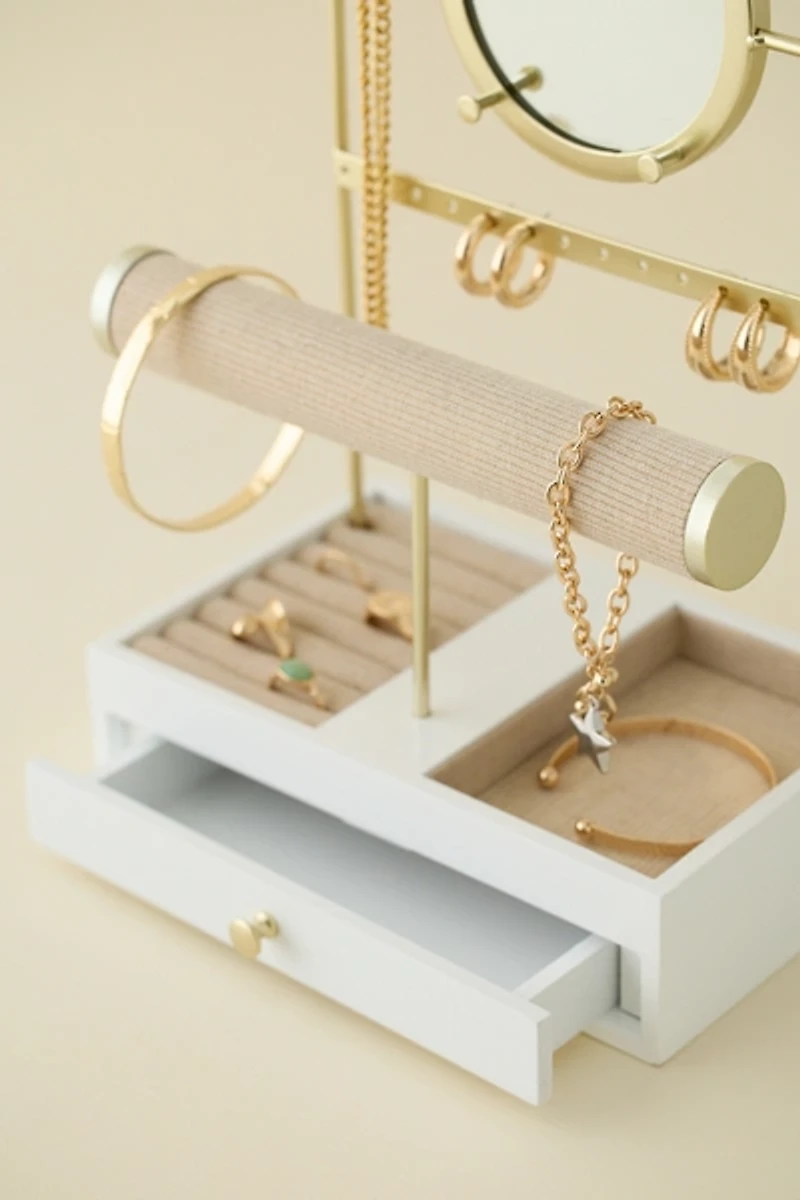 Arched T-Bar Jewelry Storage Organizer & Display Stand