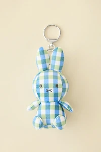 Miffy UO Exclusive Gingham Patterned Plushie Keychain