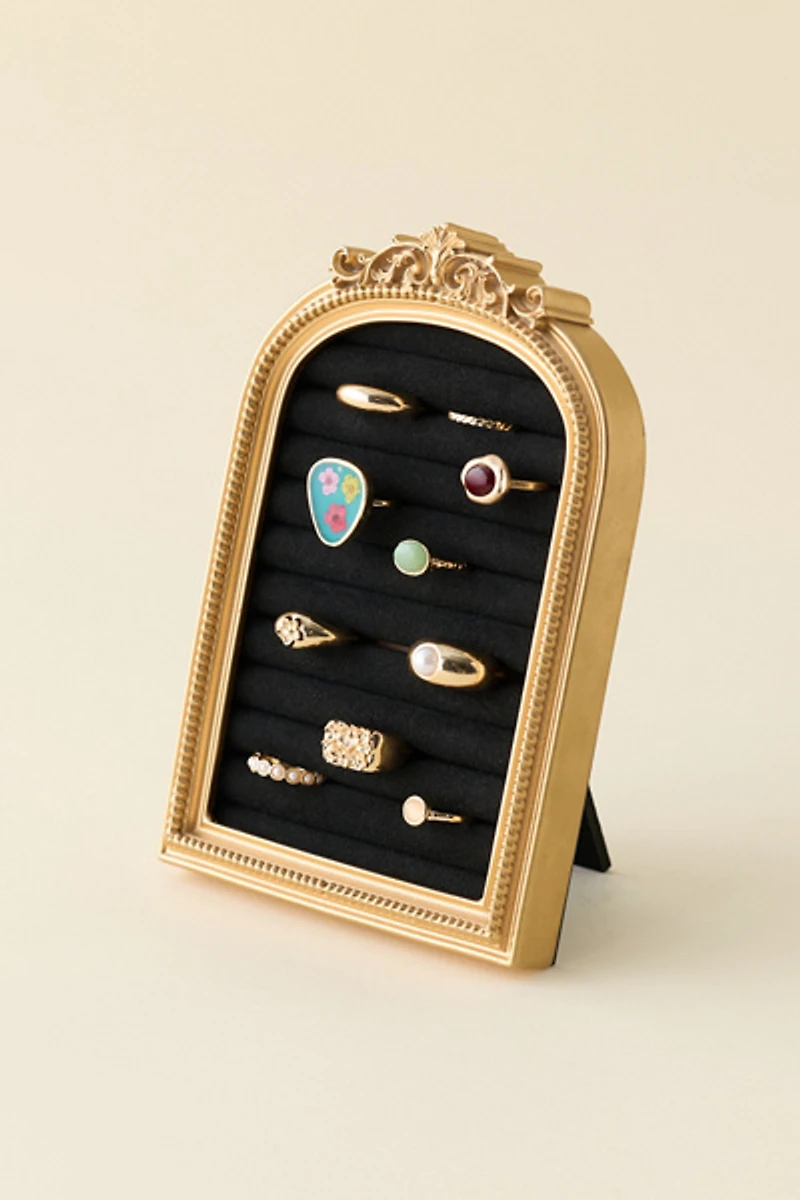 Ornate 5” X 7” Ring Holder Picture Frame