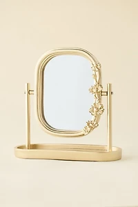 Fleur Catch-All Tray & Tabletop Swing Mirror