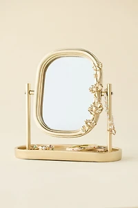 Fleur Catch-All Tray & Tabletop Swing Mirror
