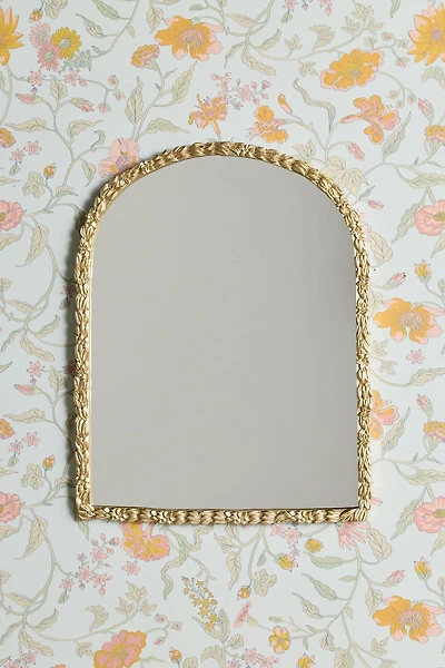 Laurel Leaf & Floral Arch Wall Mirror
