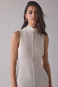 Lioness Last Light Sheer Mesh High Neck Maxi Dress
