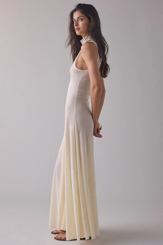 daisy street avalon pinstripe high neck maxi dress Daisy Street Avalon Pinstripe High Neck Maxi Dress