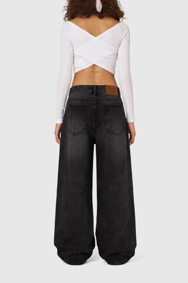 Aelfric Eden Rhinestone Baggy Jeans