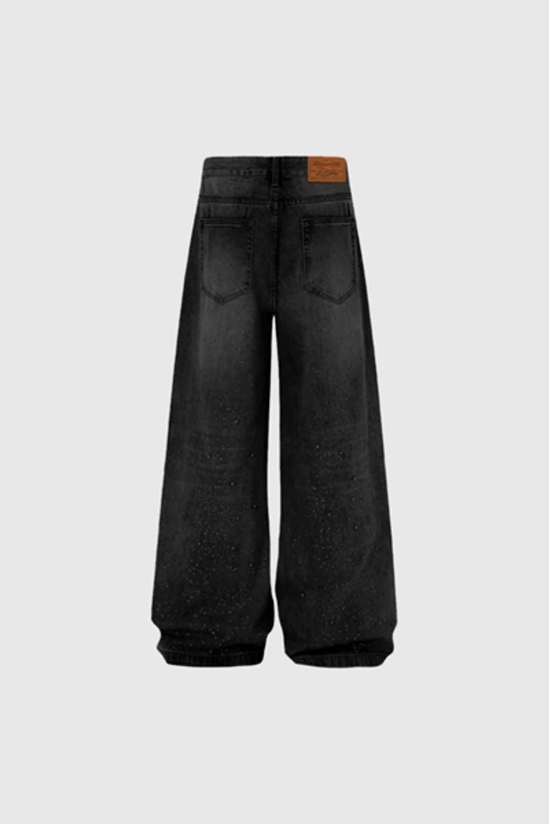 Aelfric Eden Rhinestone Baggy Jeans
