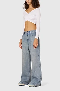 Aelfric Eden Rhinestone Baggy Jeans