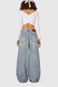 Aelfric Eden Rhinestone Baggy Jeans